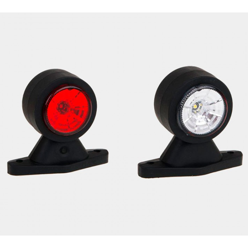 Фонарь габаритный рожок прямой короткий левый LED 12-24V (BP06-UN-039AL)