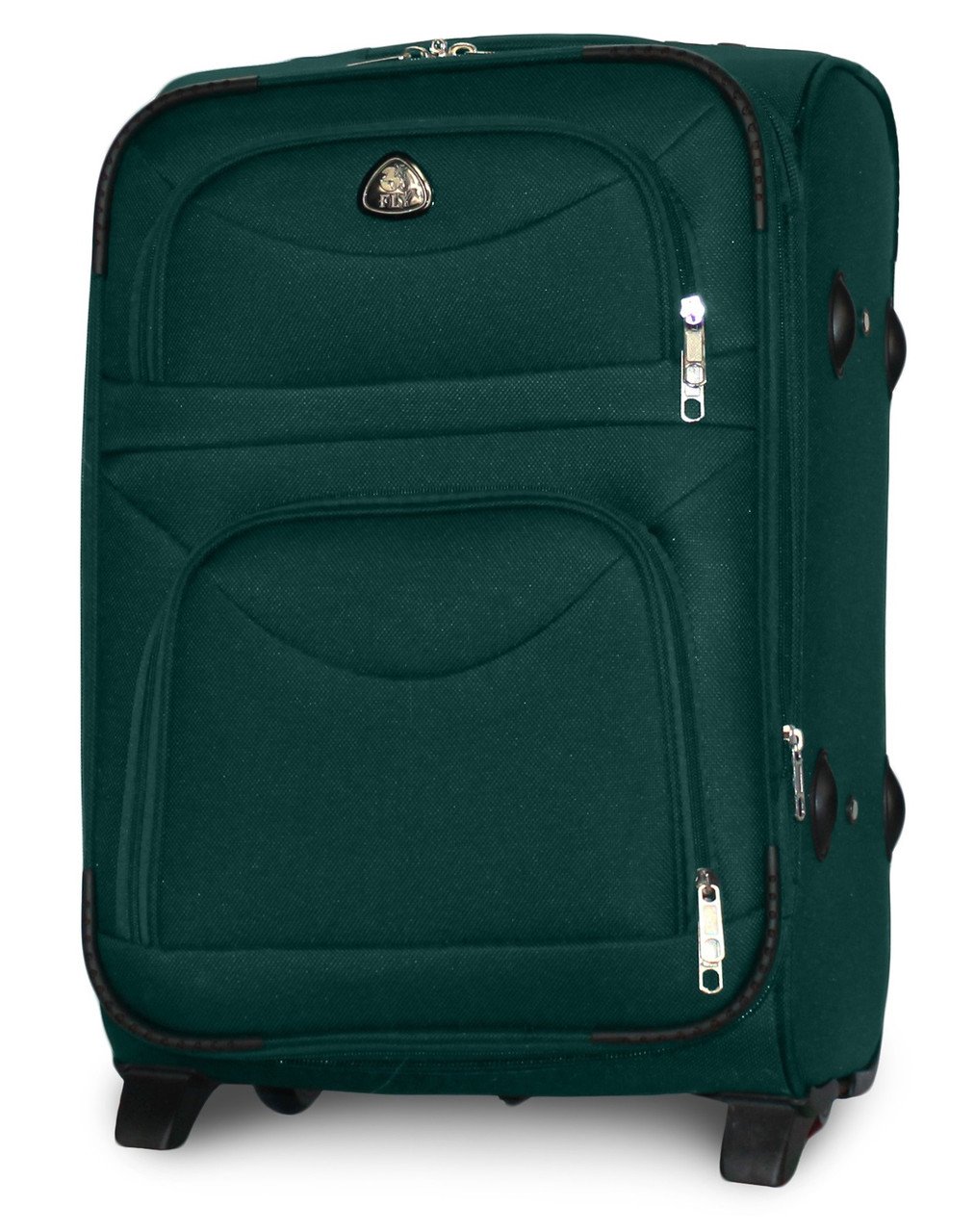 Чемодан ручная кладь Fly 6802 малый на 2 колесах 54х35х22 см Зеленый