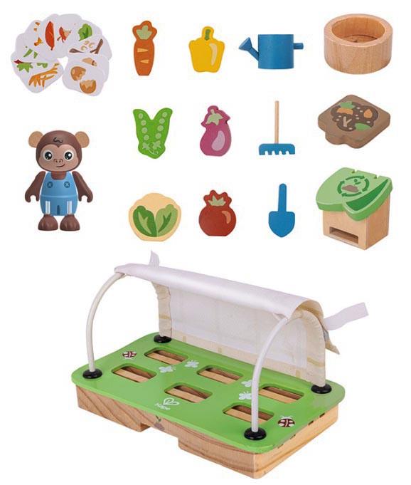 Деревянный набор Hape Органическая теплица E3416 для юных садоводов - фото 8 Деревянный набор Hape Органическая теплица E3416 для юных садоводов - фото 8