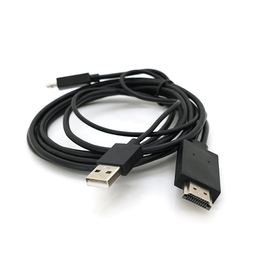 Кабель-конвертер MHL microUSB USB в HDMI для мобільних пристроїв 4K/2K 1,8 м (YUT_V4170)