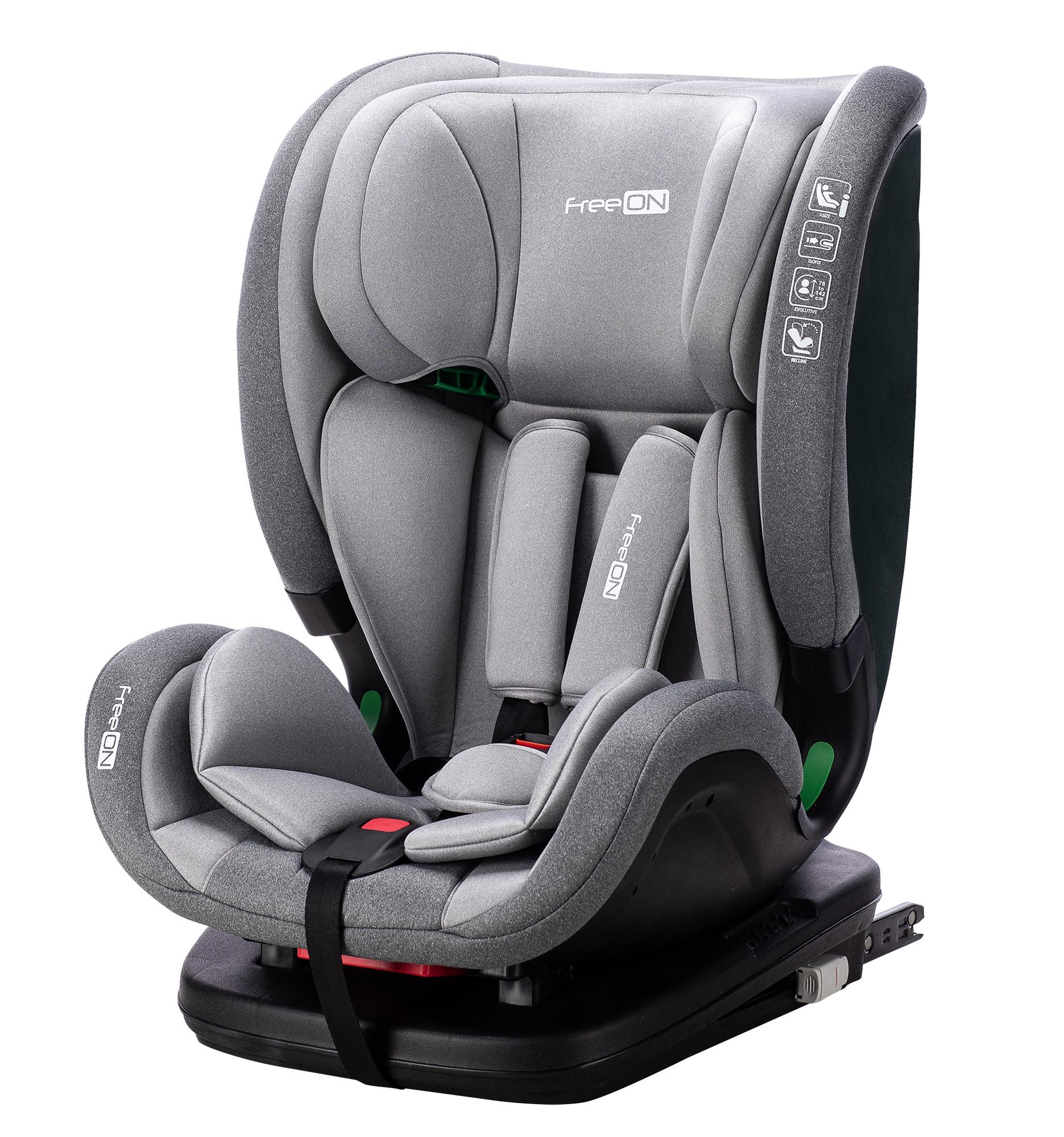 Автокресло FreeON TREX Isofix 9 меcяцев - 12 лет 9-36 кг Light Grey (47146)