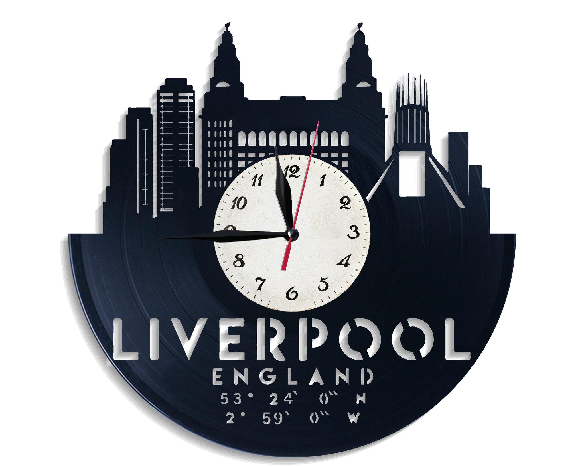 Часы настенные Ливерпуль 2707 из виниловой пластинки
