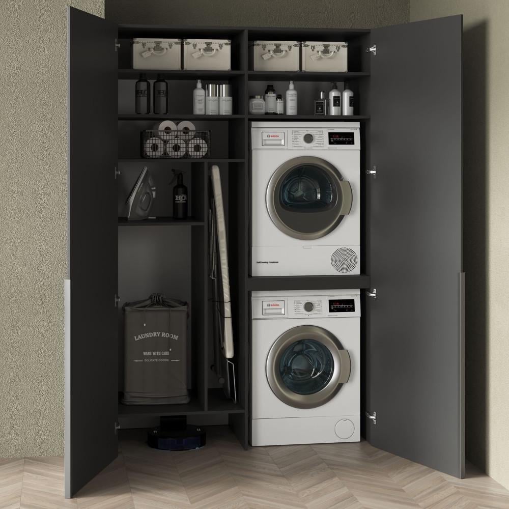 Шкаф для стиральной машины и бытовой техники Антрацит (380544)