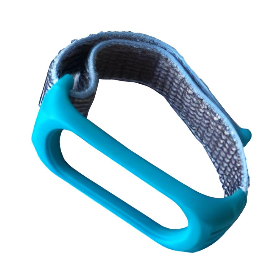 Ремешок для фитнес браслета Xiaomi Mi Band 3 4 Nylon Silicone Sky Blue
