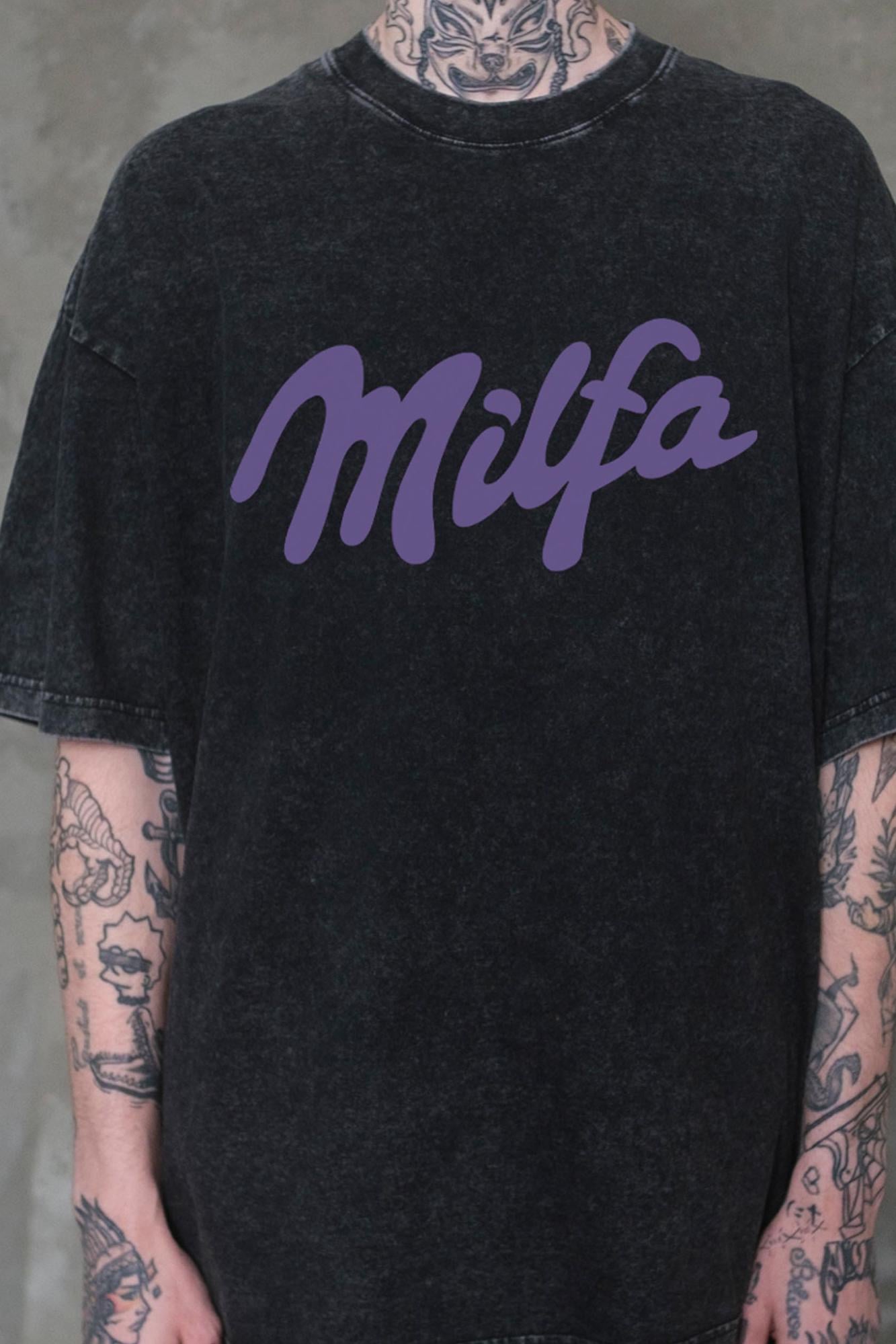 Футболка оверсайз Without Washed Milfa L/XL Black (L/XL8056354 8056355) - фото 2