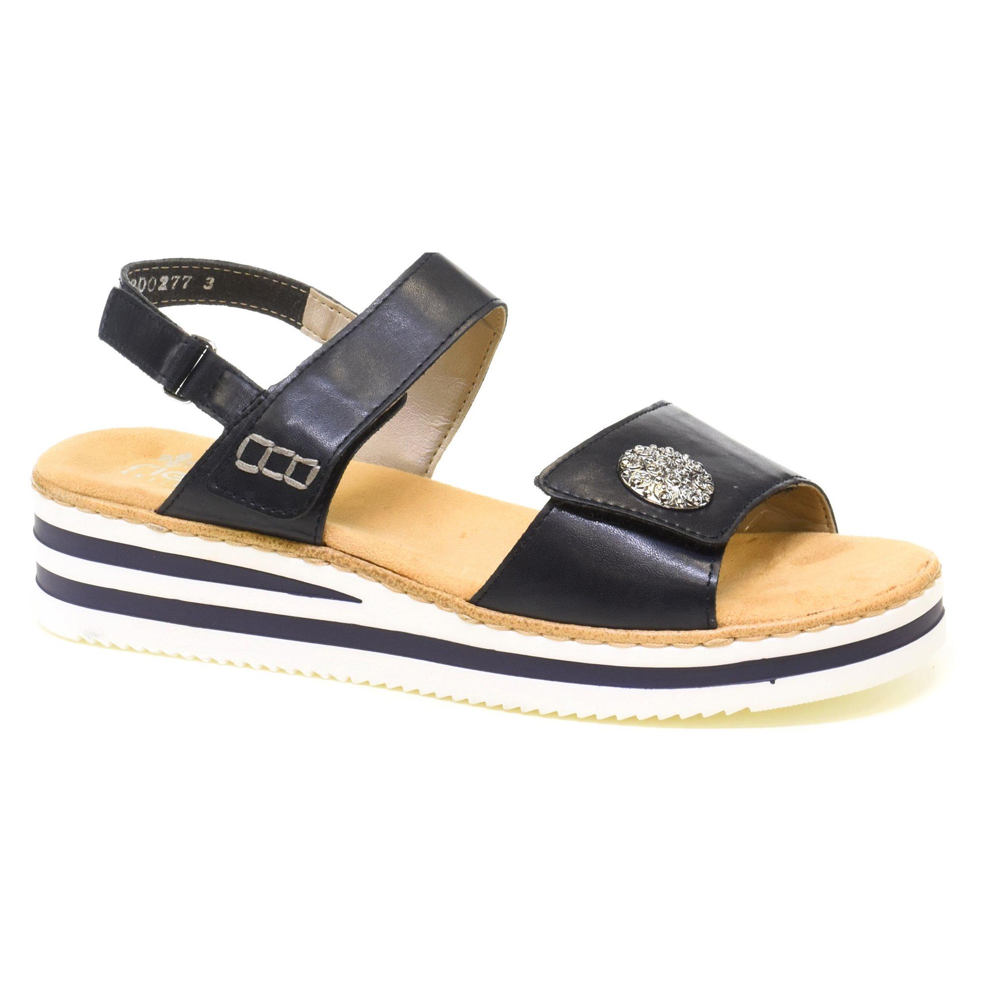 Сандалии женские Rieker р. 37 Темно-синий (069984-37)