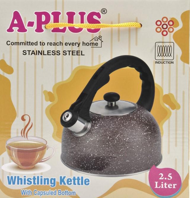 Чайник A-PLUS 1338 со свистком 2,5 л (AWN-00047) - фото 2 Чайник A-PLUS 1338 со свистком 2,5 л (AWN-00047) - фото 2