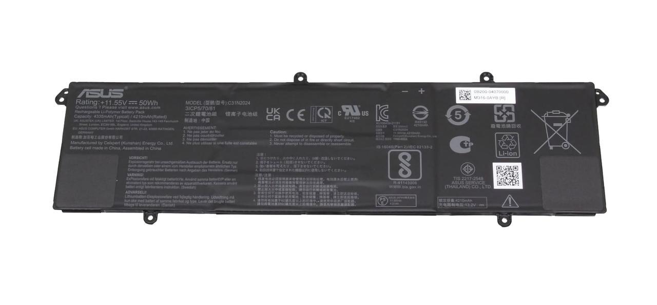 Аккумулятор для ноутбука C31N2024 Asus K3400 11,55V 50Wh 4335/4210 mAh (2524297653)