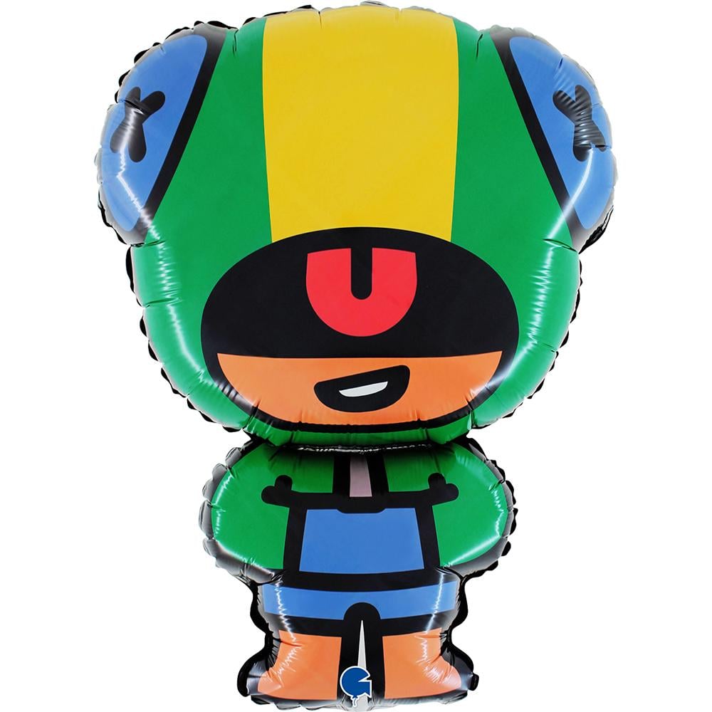 Шарик фольгированный Grabo Леон Brawl Stars 24" 80х56 см (302758)