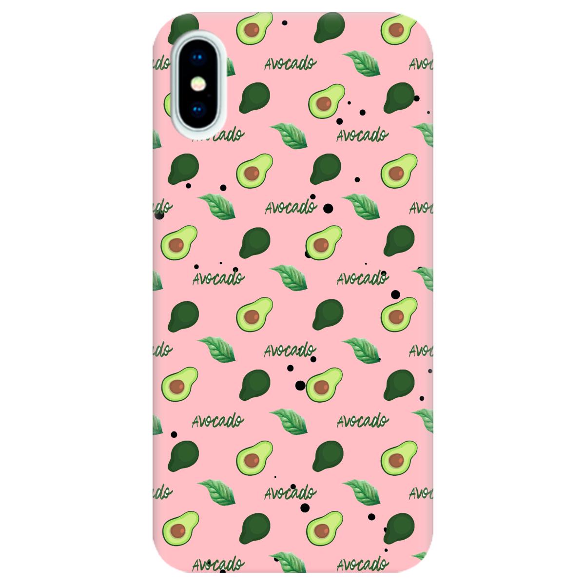 Силиконовый чехол Zorrov для Apple iPhone X - Avocado (10270070247111316)