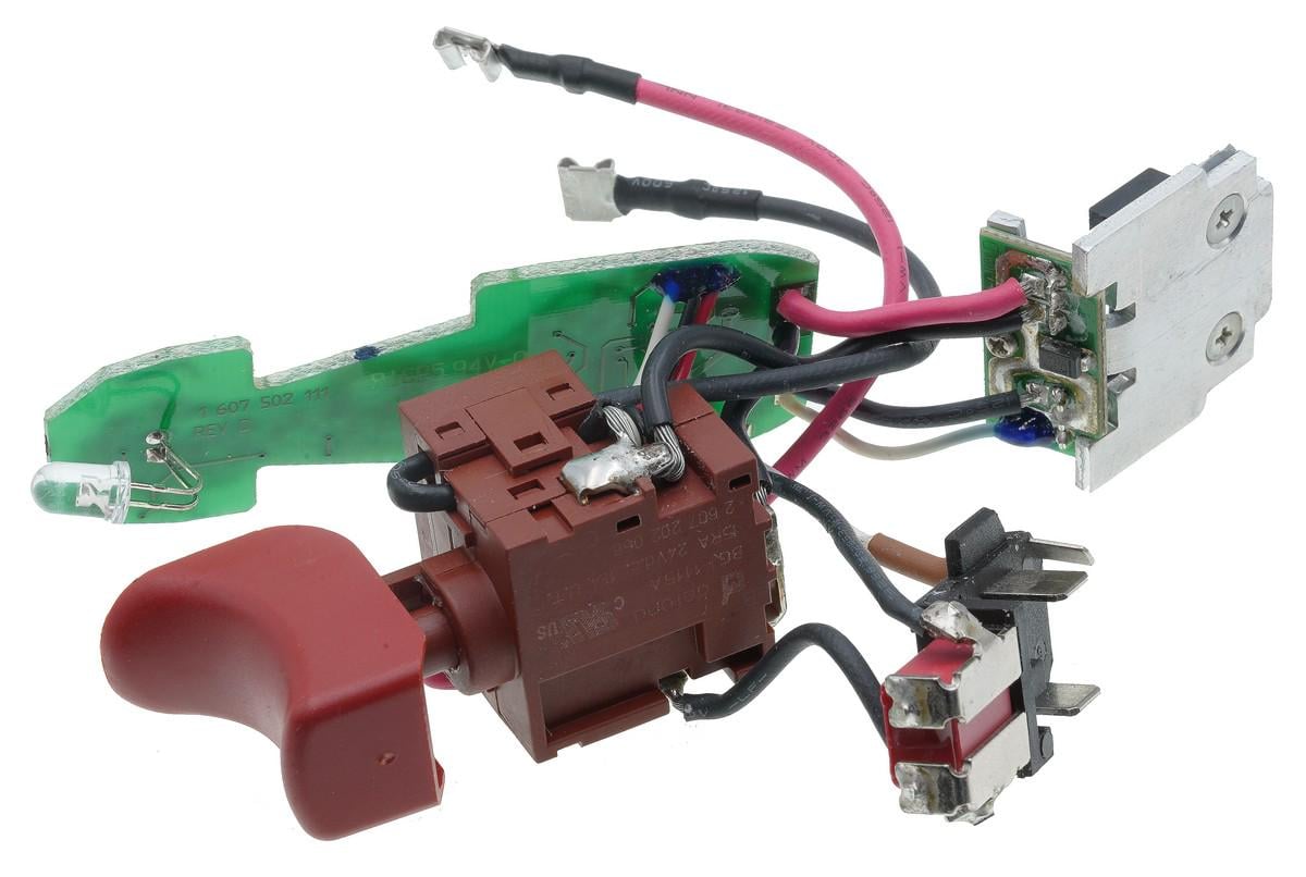 Кнопка VJ Parts для шуруповерта B GSR 10.8 V-LIQ в сборе код 1607233352 (кн1873)