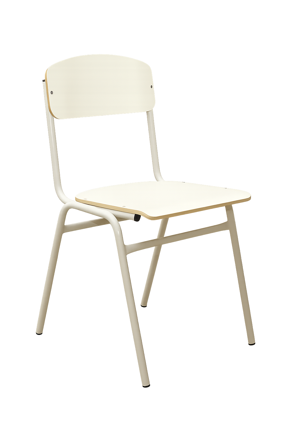 Стілець фанерний ISO з пластиковим покриттям HPL Кремовий (30665623)