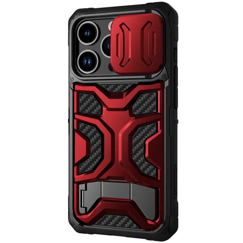 Протиударний TPU+PC чохол Nillkin CamShield Adventurer Pro (шторка на камеру) для Apple iPhone 14 Pro (6.1") Maga Red - фото 1