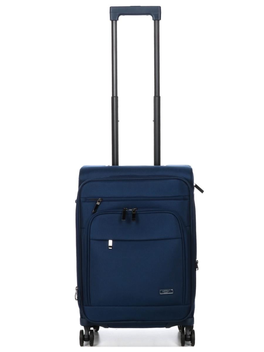 Чемодан ручная кладь AIRTEX ткань S 55x37x22 + 5 см 39 л 3 кг Синий (829)