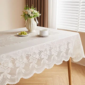 Скатерть водонепроницаемая 137х180 см Белый (G00178) - фото 2 Скатерть водонепроницаемая 137х180 см Белый (G00178) - фото 2