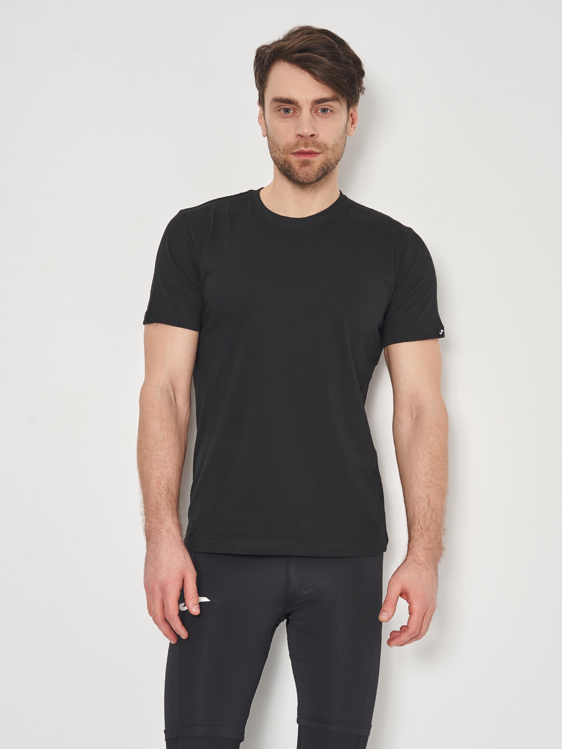 Футболка Joma 101739.100 Desert Short Sleeve T-Shirt L Black (8424309415860) - фото 1