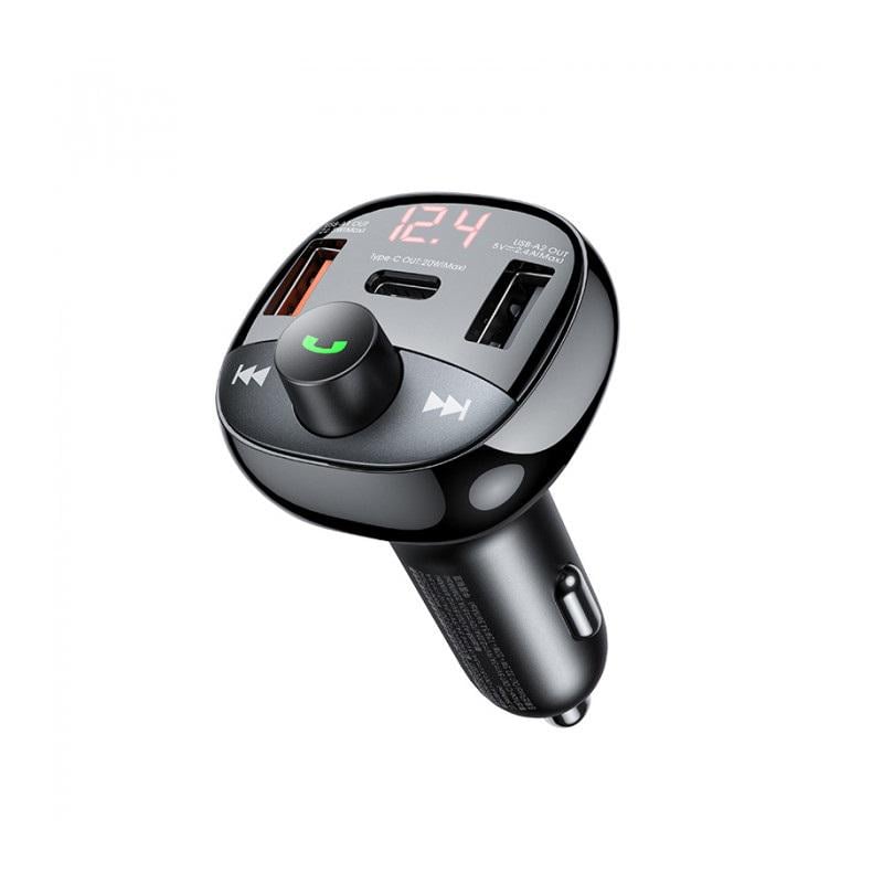 Зарядний пристрій автомобільний FM-модулятором REMAX Lodi Series All-in-One 54.5W PD+QC 2A+1C Fast Car Charge RCC331 Black (6954851202288)