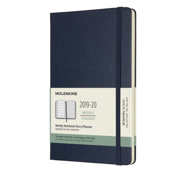 Еженедельник Moleskine 2019-2020 средний Синий (DHB2018WN3Y20)