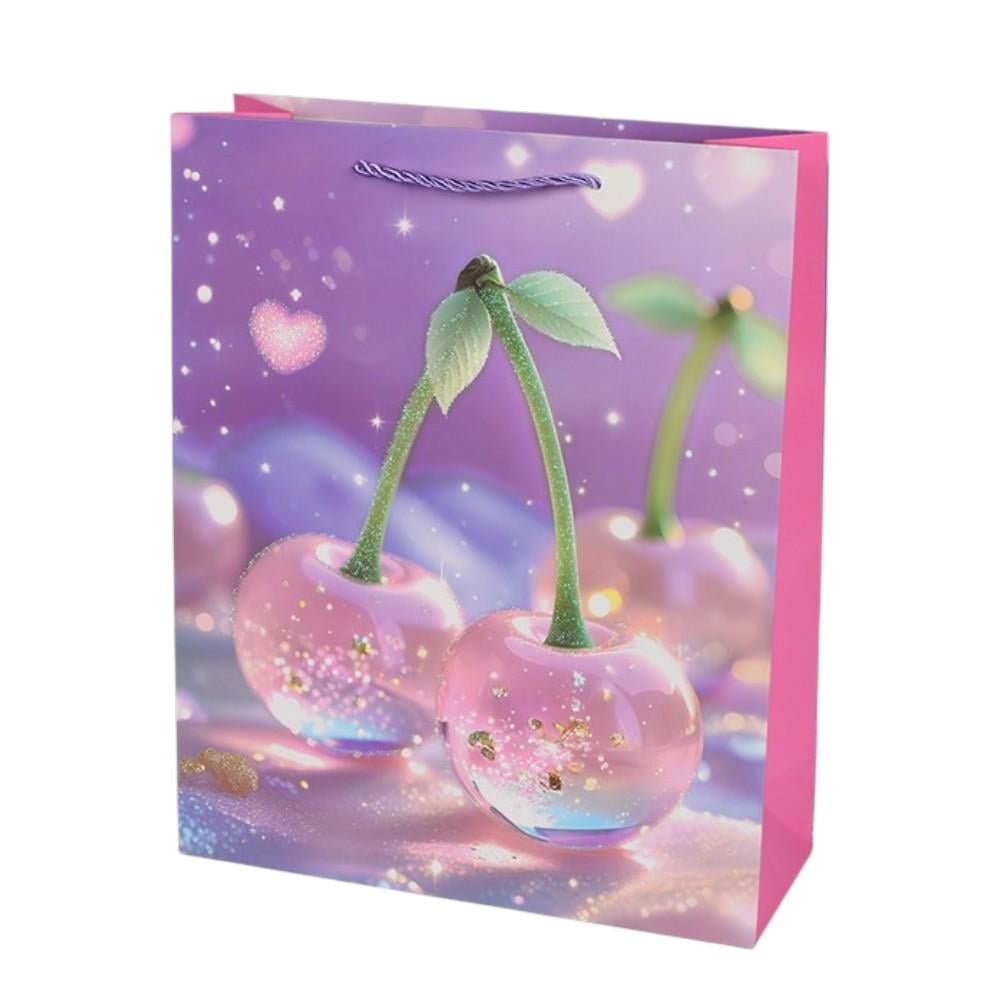 Подарочный пакет Cherry R40869-L 30х41х12 см Розовый с фиолетовым (35227309) Подарочный пакет Cherry R40869-L 30х41х12 см Розовый с фиолетовым (35227309)