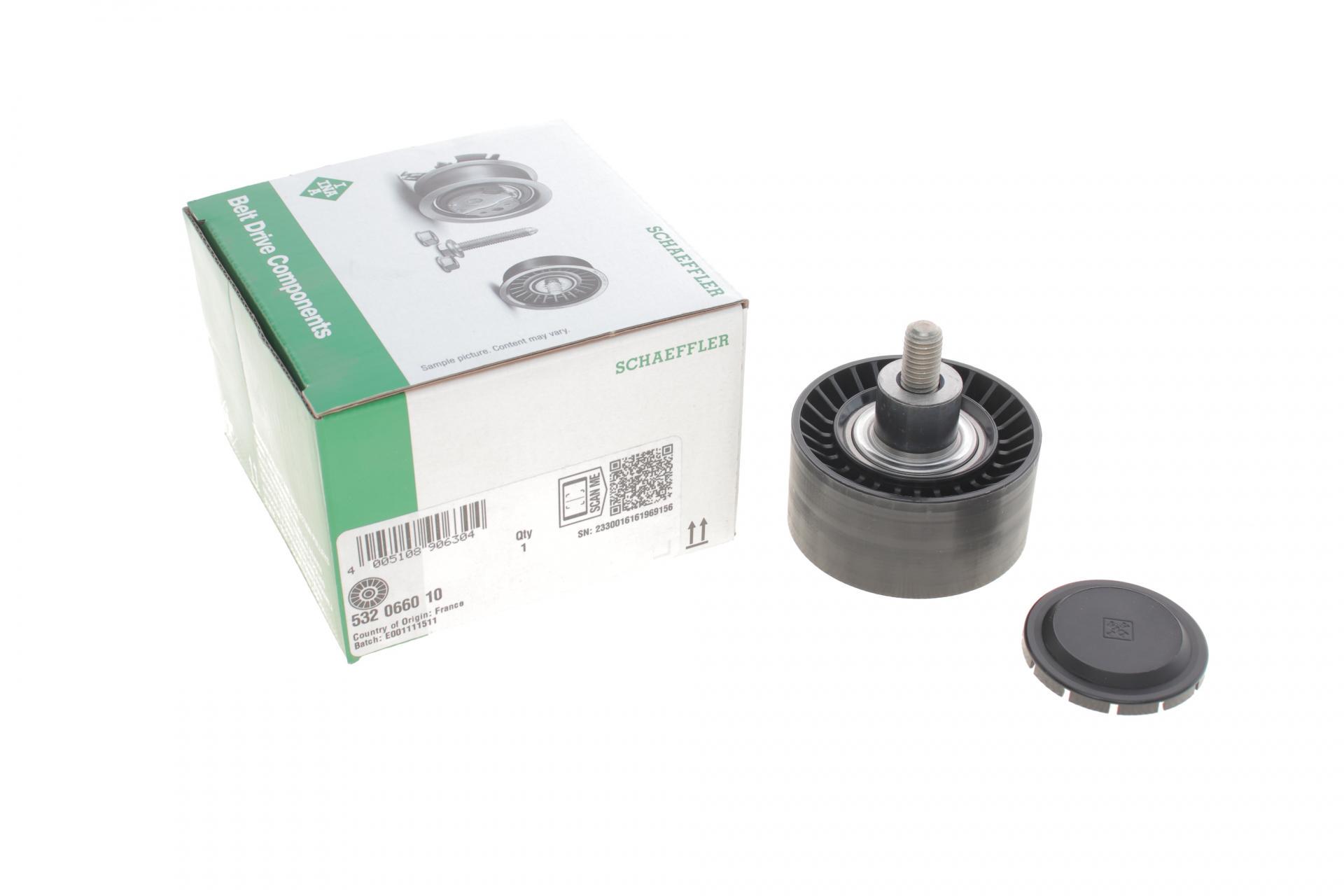 Ролик генератора INA BMW 1F20/F21/2F22/F87/3F30/F80/4F33/F83/5F10 3.0 07- N55 B30 A (532 0660 10 INA)