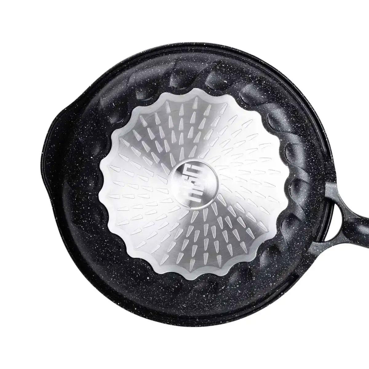 Сковорода алюмінієва MGC з мармуровим покриттям антипригарним Ø 28 см 2,8 л Чорний (2358506295) - фото 5 Сковорода алюмінієва MGC з мармуровим покриттям антипригарним Ø 28 см 2,8 л Чорний (2358506295) - фото 5