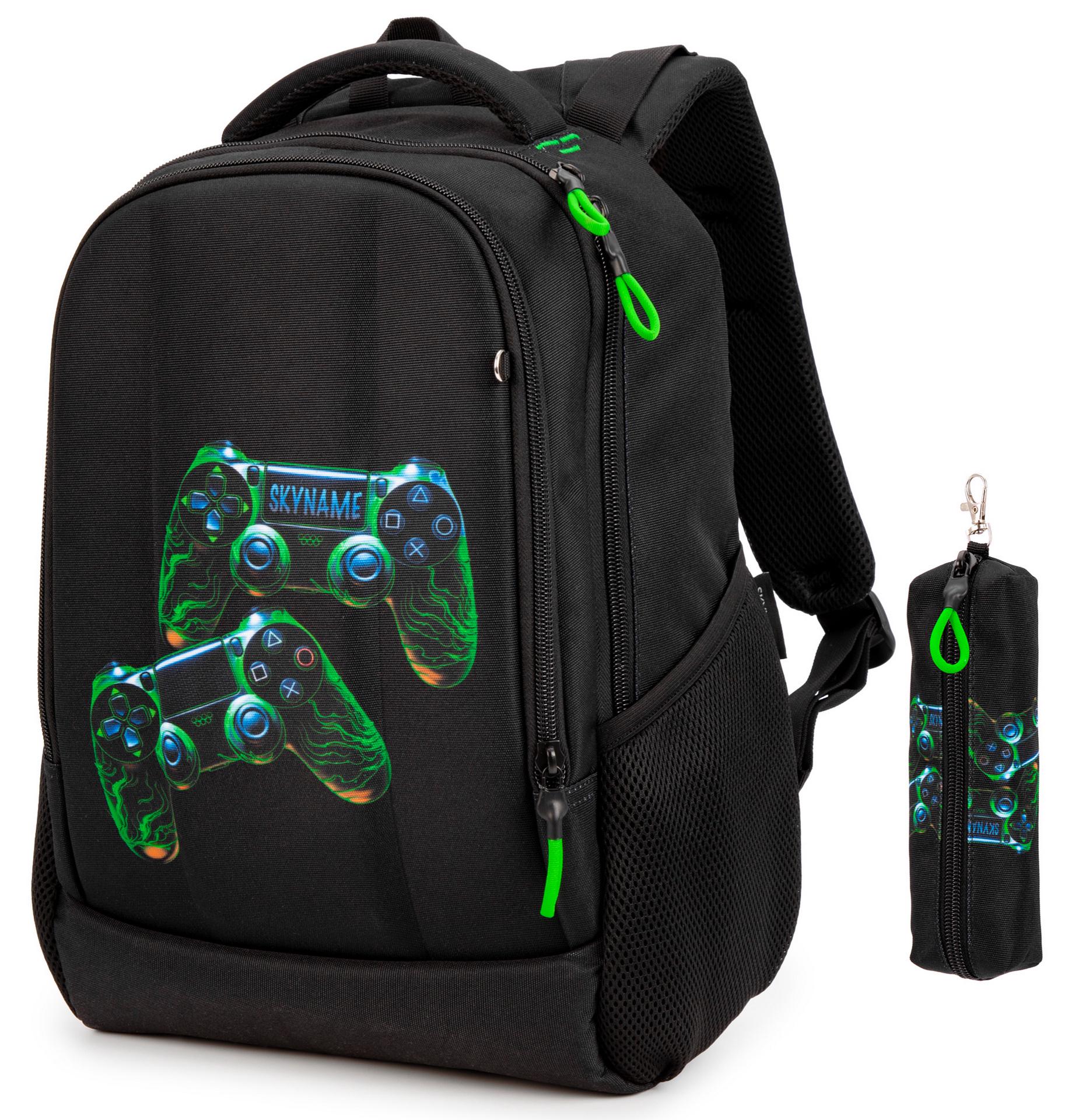 Школьный рюкзак подростковый SkyName Черный (57-68)