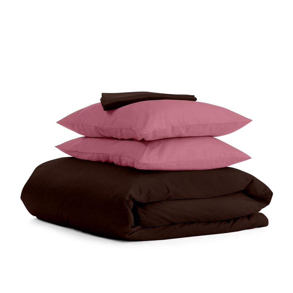 Комплект євро постільної білизни Cosas Satin Chocolate Pudra-P 200х220 см (4822055022778)