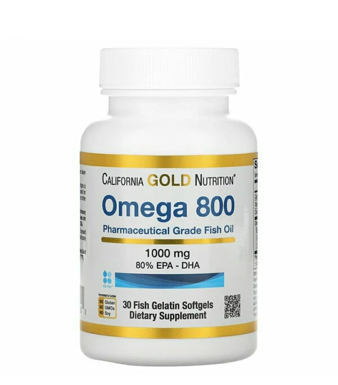 Кислоти жирні Omega 800 California Gold Nutrition 1000 мг 30 капсул