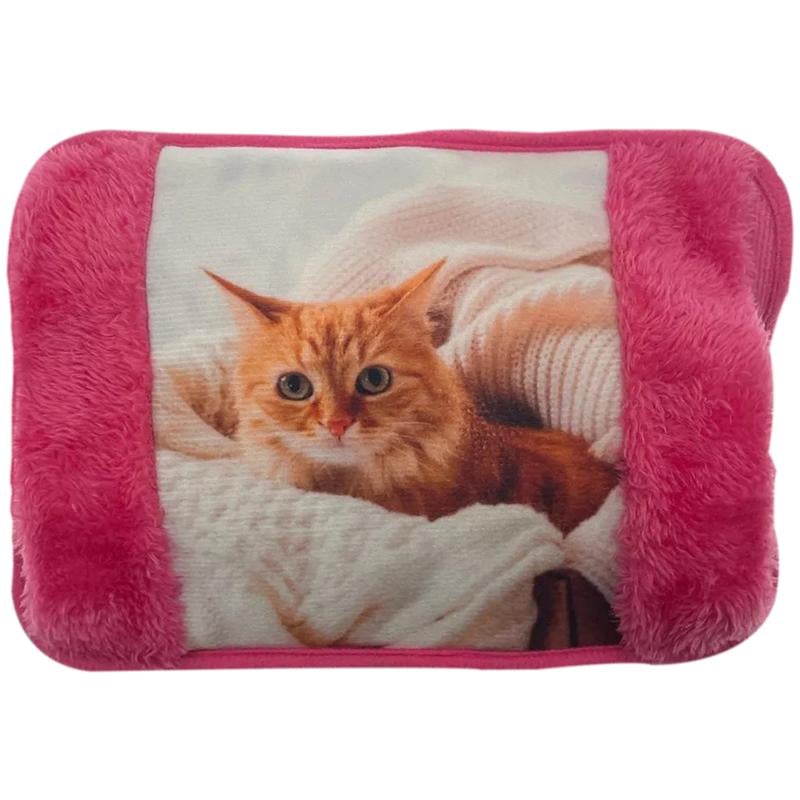 Электрическая грелка Borsa Acqua Рыжий кот муфта с автоотключением Розовый (e13d48cb)