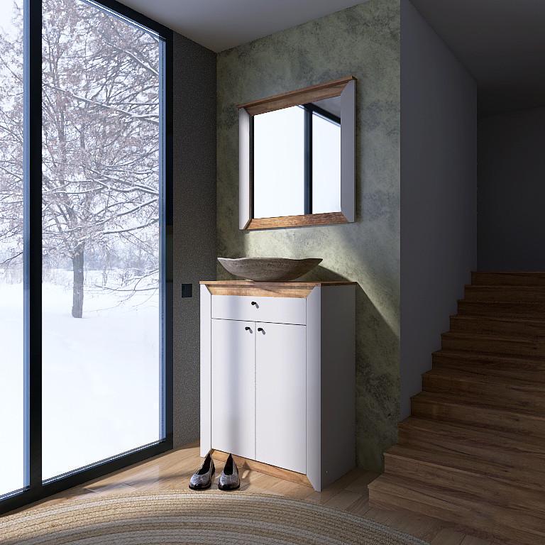 Прихожая Эверест Нордик-2 комплект Дуб крафт золотой/белый (ЕВ20824.01)