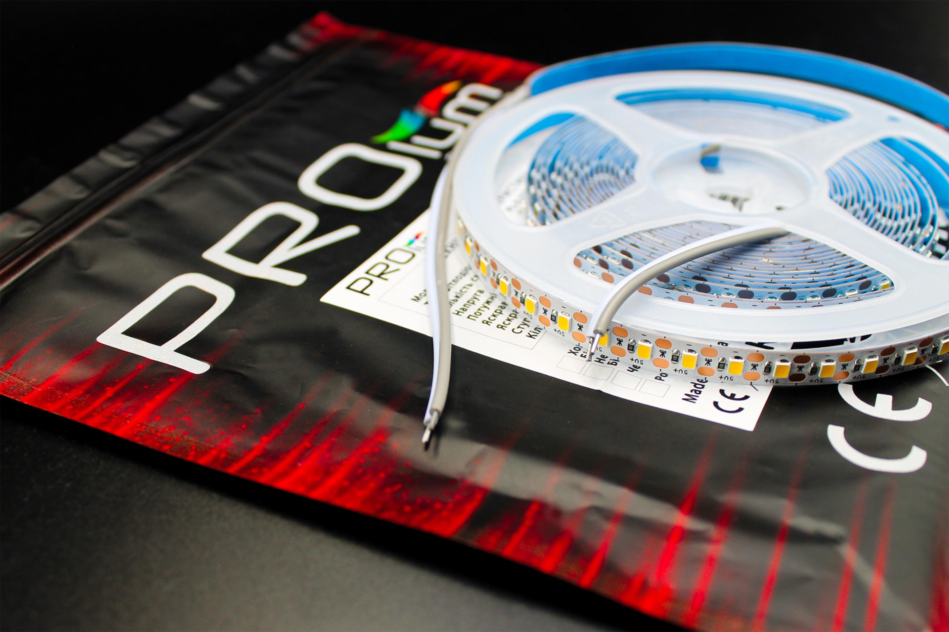 Светодиодная лента Prolum 2835/120 IP20 Series-S 5V Теплый Белый (28522785) - фото 5