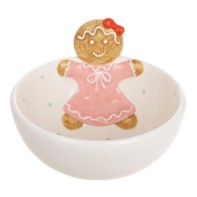 Керамическая миска Пряничный человечек 530 мл Белый (33861)