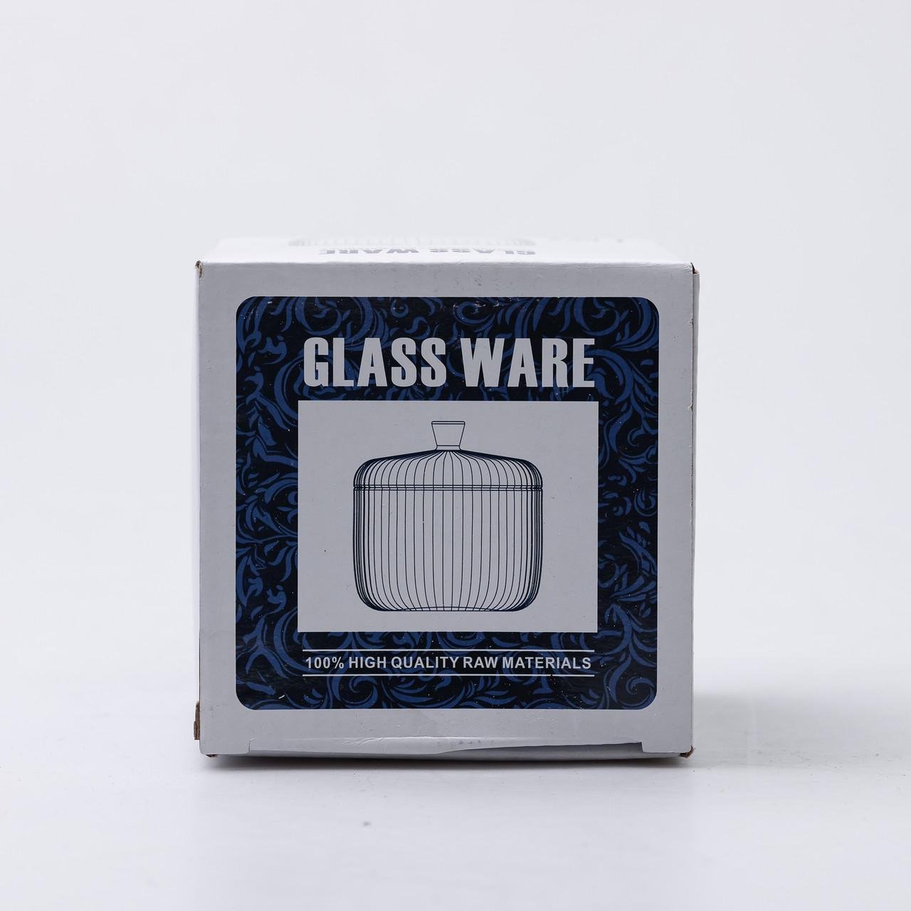 Цукерниця з кришкою HP-4-112 кругла скляна 9 см Прозорий (6967) - фото 8 Цукерниця з кришкою HP-4-112 кругла скляна 9 см Прозорий (6967) - фото 8