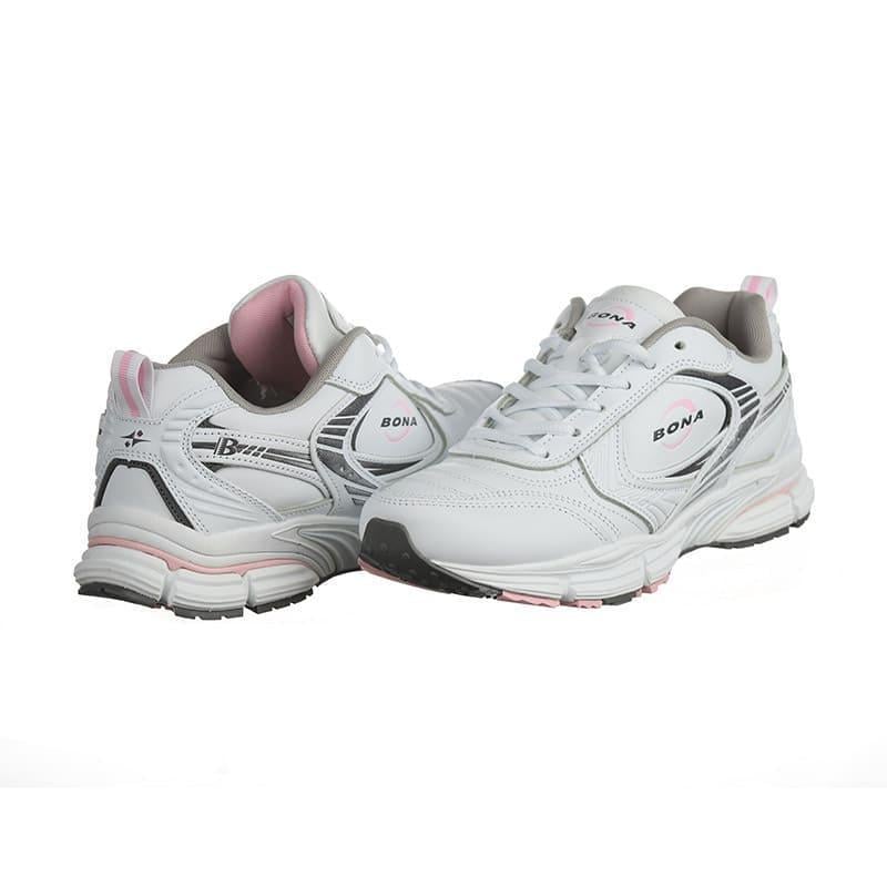 Кроссовки женские Bona 962P-2 кожаные р. 39 Белый (20347)