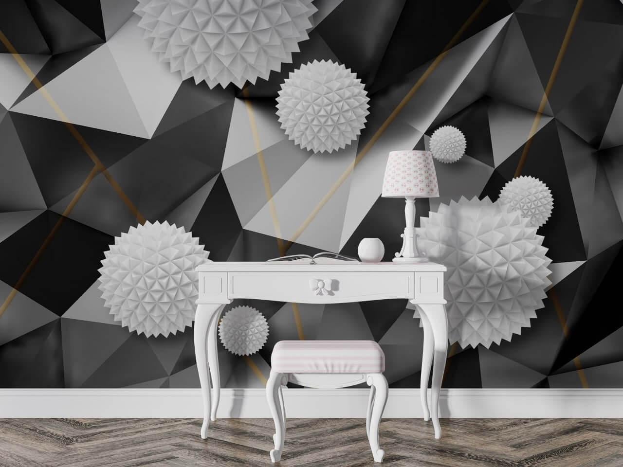 Фотошпалери флізелінові Styleo Print-walls 3D Геометричний світ 0103 350х270 см (Pw-0103/3)