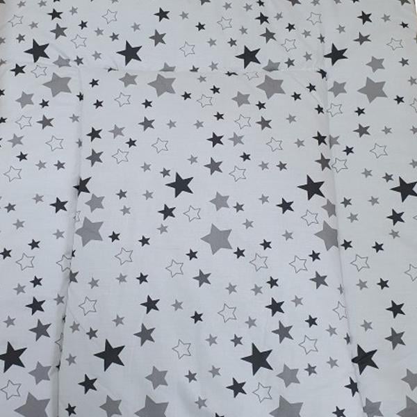 Пеленальний матрац Baby з зірками Білий/Сірий (15342508)