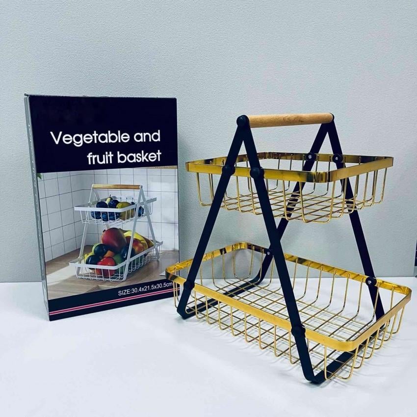 Фруктовка металлическая Stenson 06-034/4251 2-х ярусная 30,5 см (2565532163)