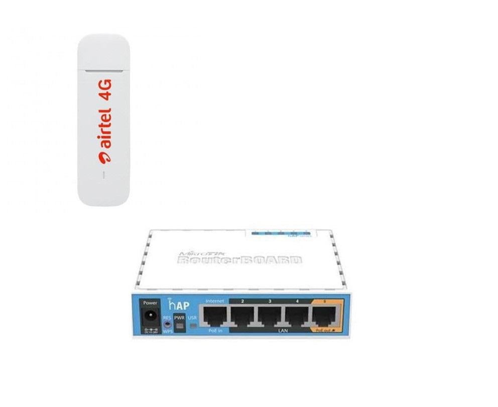 Комплект WiFi роутер Mikrotik 951 и 3G/4G модем