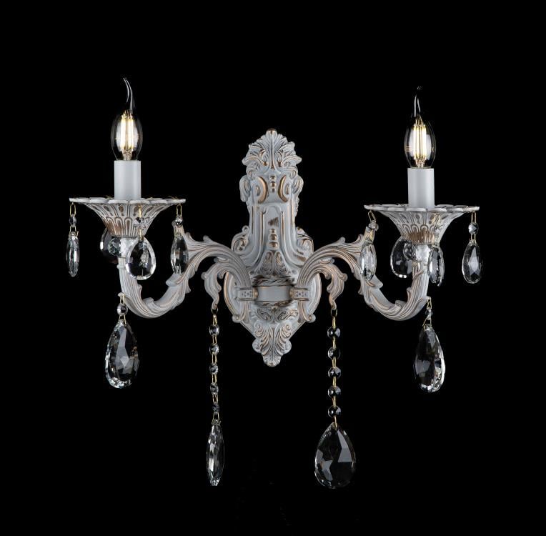 Бра свічка Ray B77571/2W WT+GD (IR005294)