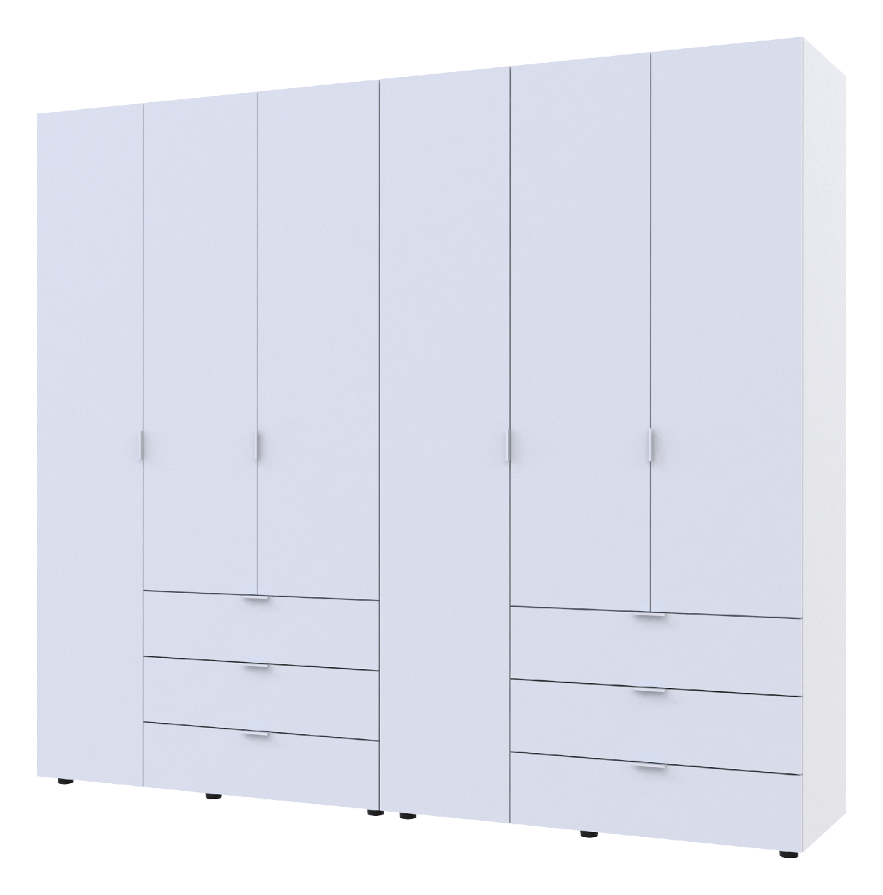 Комплект шкафов для одежды Doros Гелар 232,4х49,5х203,4 см 2 шт. Белый (DRS-011171)