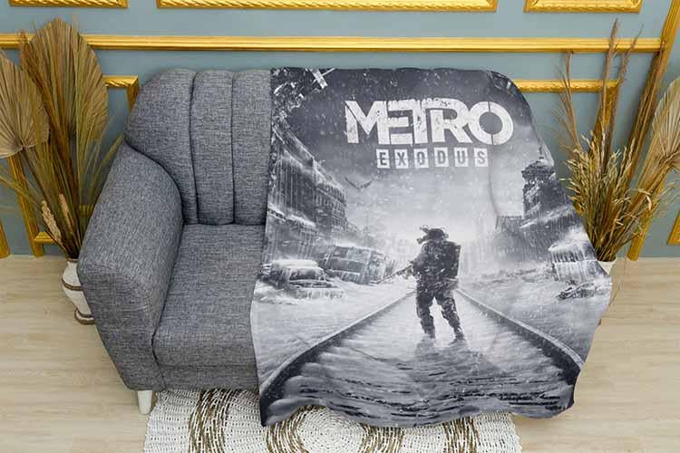 Плед Metro Exodus Game плюш однослойный 150х210 см (112986-1)