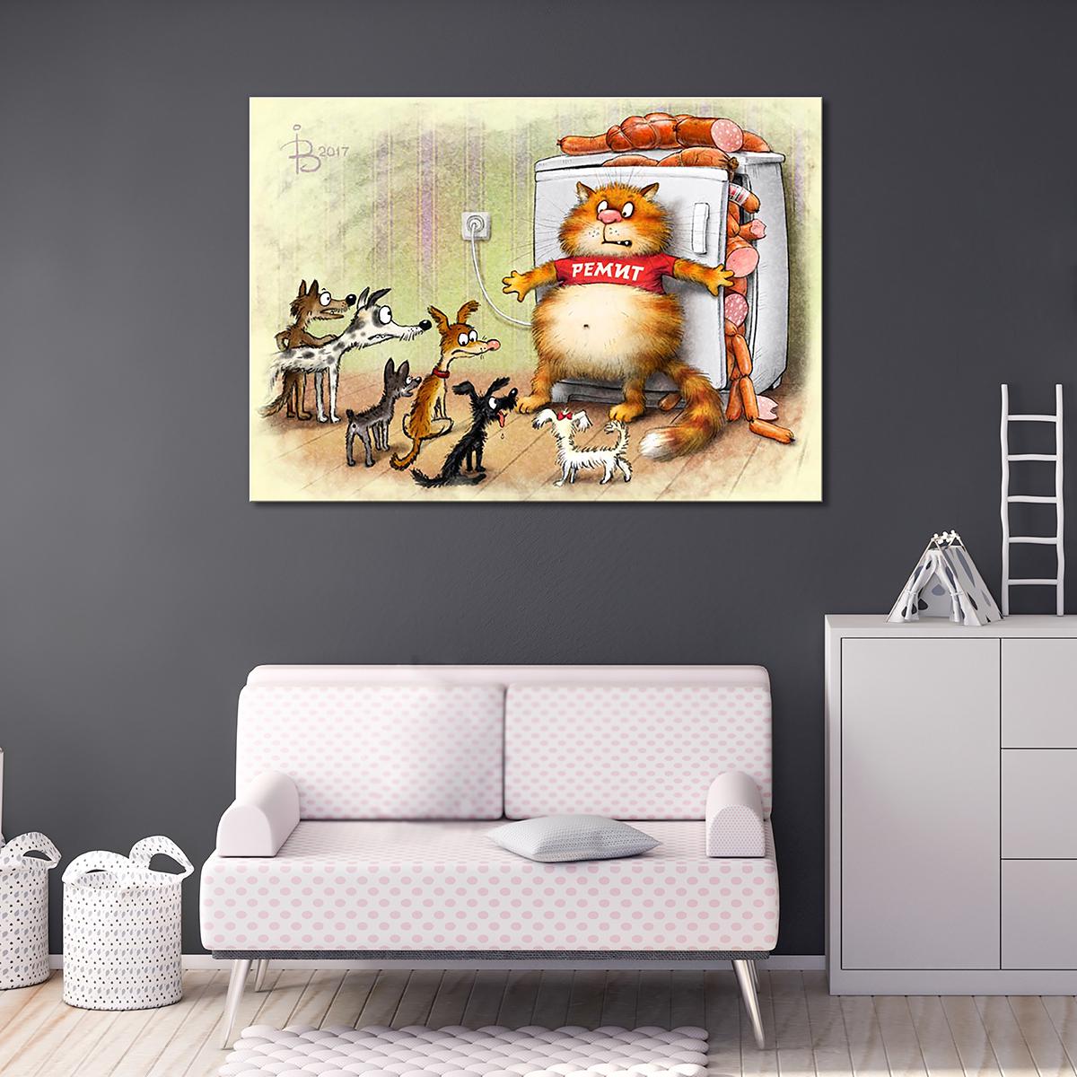 Модульная картина После 18:00 табу 1 модуль 30х45 см