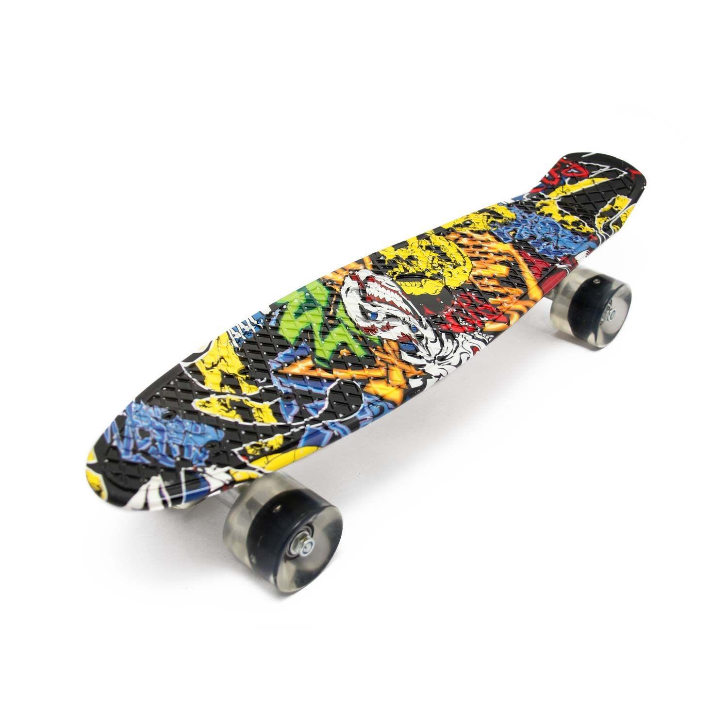 ᐉ Пенни борд Penny Style 22" светящиеся колеса Draft (2T2034)