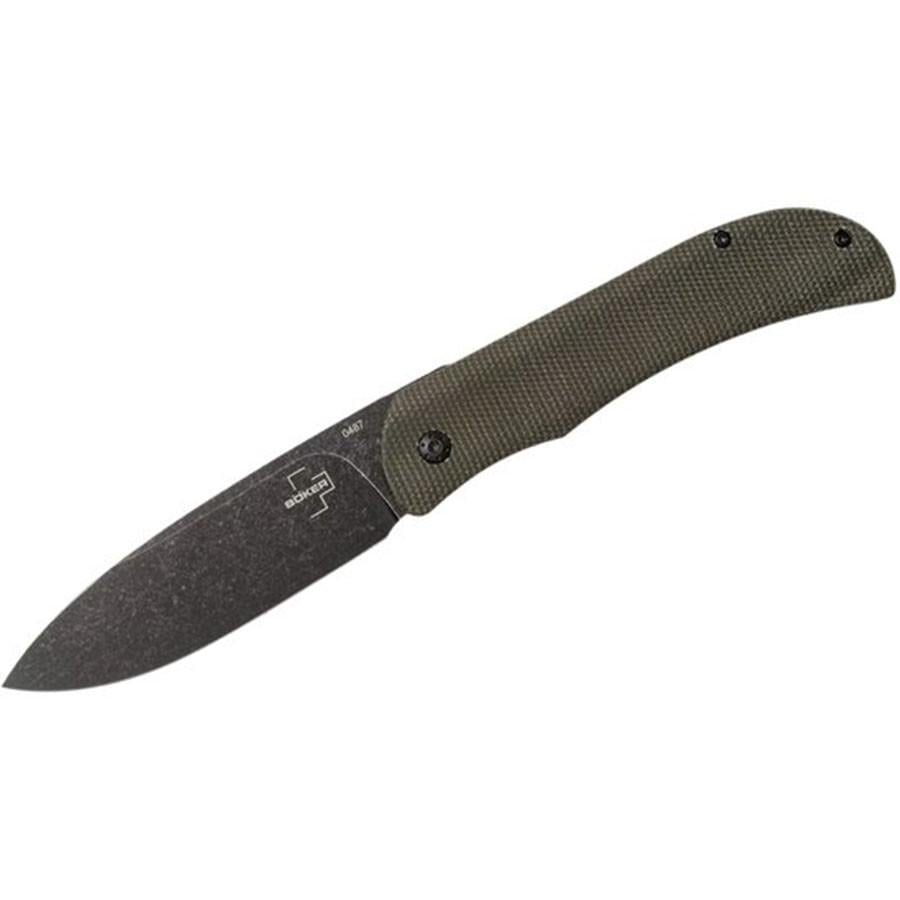 Туристические нож складной Boker Plus Exskelibur I Framelock Micarta Green (01BO359)