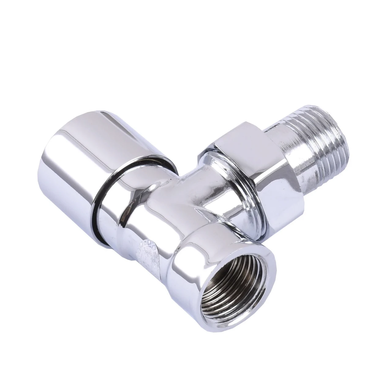 Кран вентильный с американкой1/2" угловой п/ключ 1844 Solomon Chrom (23500561) - фото 5