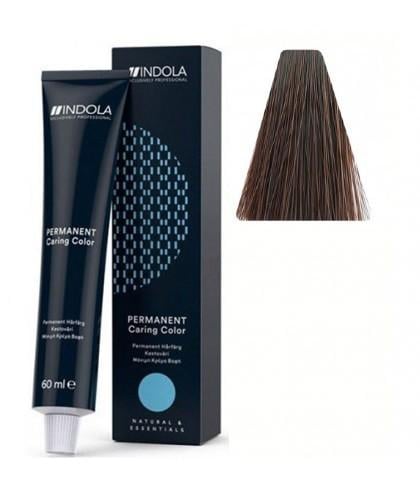 Стійка перманентна крем-фарба Indola 5.35 Світло-коричневий золотистий махагон 60 мл