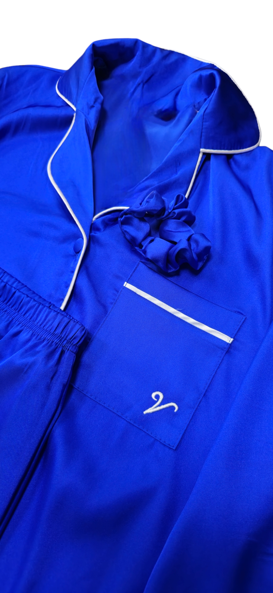 Домашний костюм сатиновый M Синий (70700) - фото 3 Домашний костюм сатиновый M Синий (70700) - фото 3