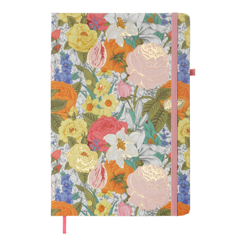 Блокнот Buromax ROSE на резинці А5 80 аркушів у клітинку (BM.255123-10)