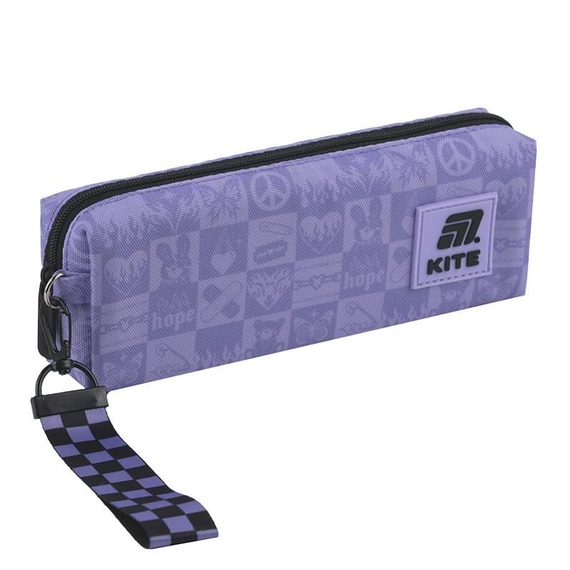 Пенал шкільний KITE 7x19x4 см Фіолетовий (K25-642-2) Пенал шкільний KITE 7x19x4 см Фіолетовий (K25-642-2)