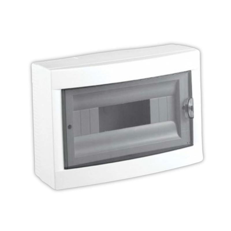 Распределительный щит УЭК ЩРН-П-12 12 модулей пластик 220x294x100 мм навесная прозрачная дверь (MDK23-N-12-40-UEC)